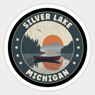 Silver Lake Michigan Sunset Sticker